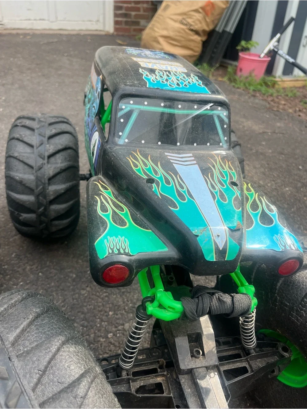 Grave Digger Monster Truck Toy - Green and Black RC Style